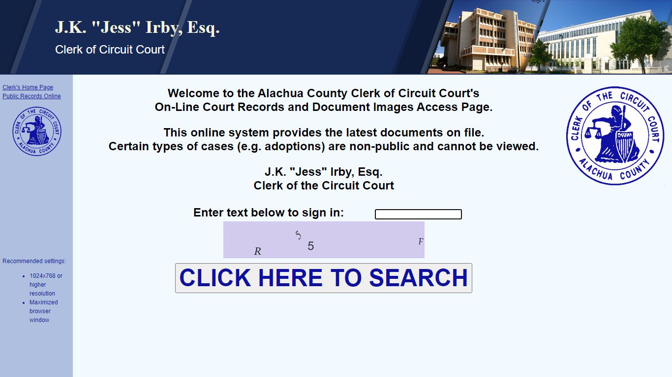 Court Records - Alachua County